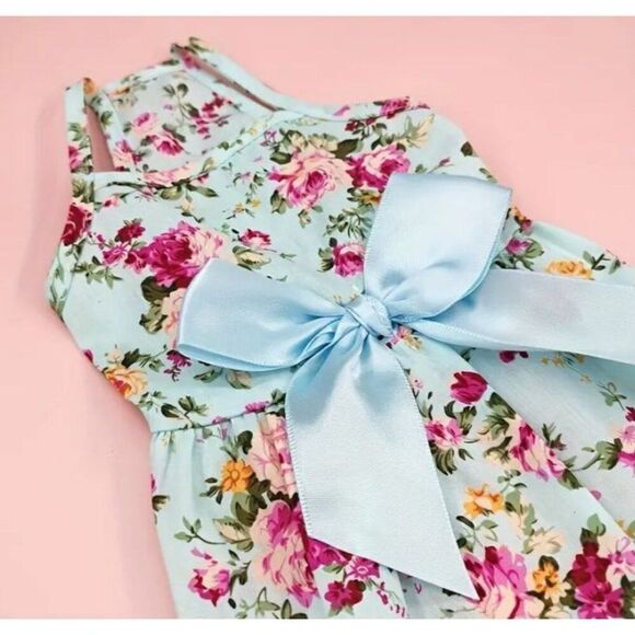 Floral Dress Dog Pet Cat NWOT Medium - Picture 3 of 3